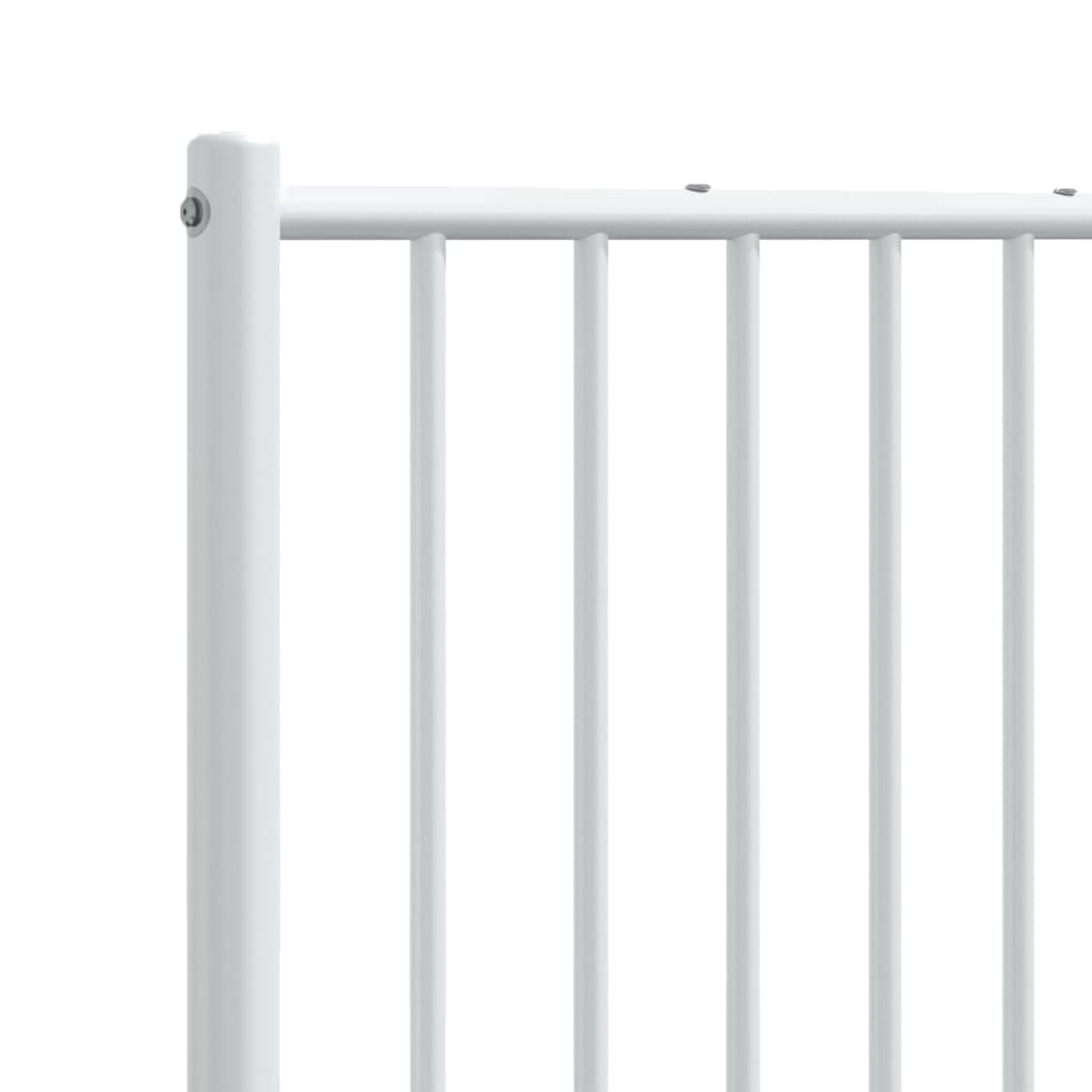 Elegant White Metal Headboard