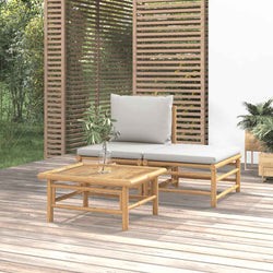 Minimalist 3 Piece Garden Lounge Set Relaxing Seating Essentials 