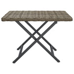 Elegant Folding Table Grey 45x35x32 cm Living Space Upgrade Garden Leisure