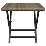 Elegant Folding Table Grey 45x35x32 cm Living Space Upgrade Garden Leisure