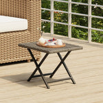 Elegant Folding Table Grey 45x35x32 cm Living Space Upgrade Garden Leisure