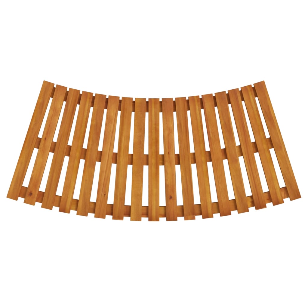 Elegant Entry: Set of 2 Solid Wood Acacia Spa Steps