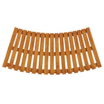 Elegant Entry: Set of 2 Solid Wood Acacia Spa Steps