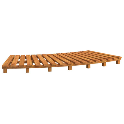Elegant Entry: Set of 2 Solid Wood Acacia Spa Steps