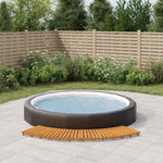 Elegant Entry: Set of 2 Solid Wood Acacia Spa Steps