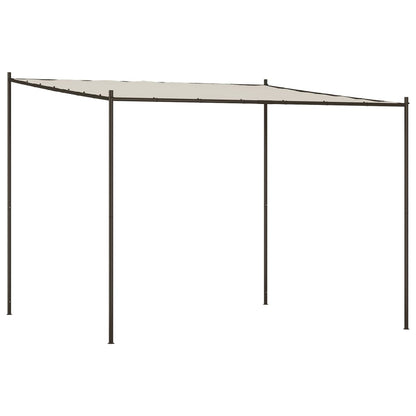 Enchanting Oasis: The Fabric and Steel Gazebo-White\Beige