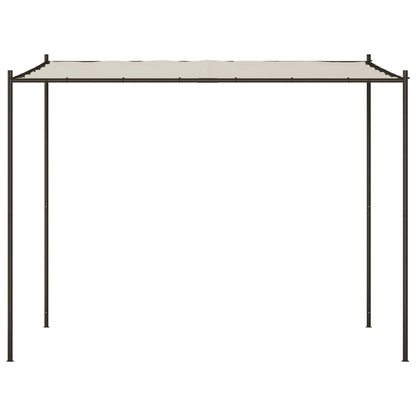 Enchanting Oasis: The Fabric and Steel Gazebo-White\Beige
