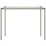 Enchanting Oasis: The Fabric and Steel Gazebo-White\Beige
