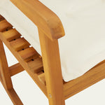Acacia Wood Rocking Chair with Cushions
