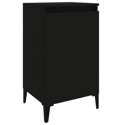 Pair of Tranquil Nights: White Engineered Wood Bedside Cabinets (Set of 2)