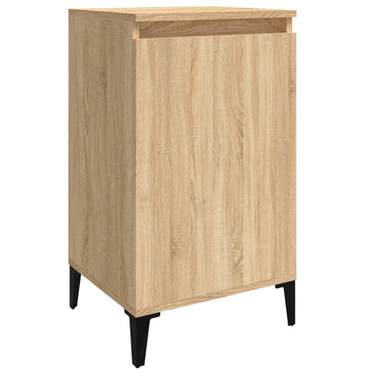 Pair of Tranquil Nights: White Engineered Wood Bedside Cabinets (Set of 2)