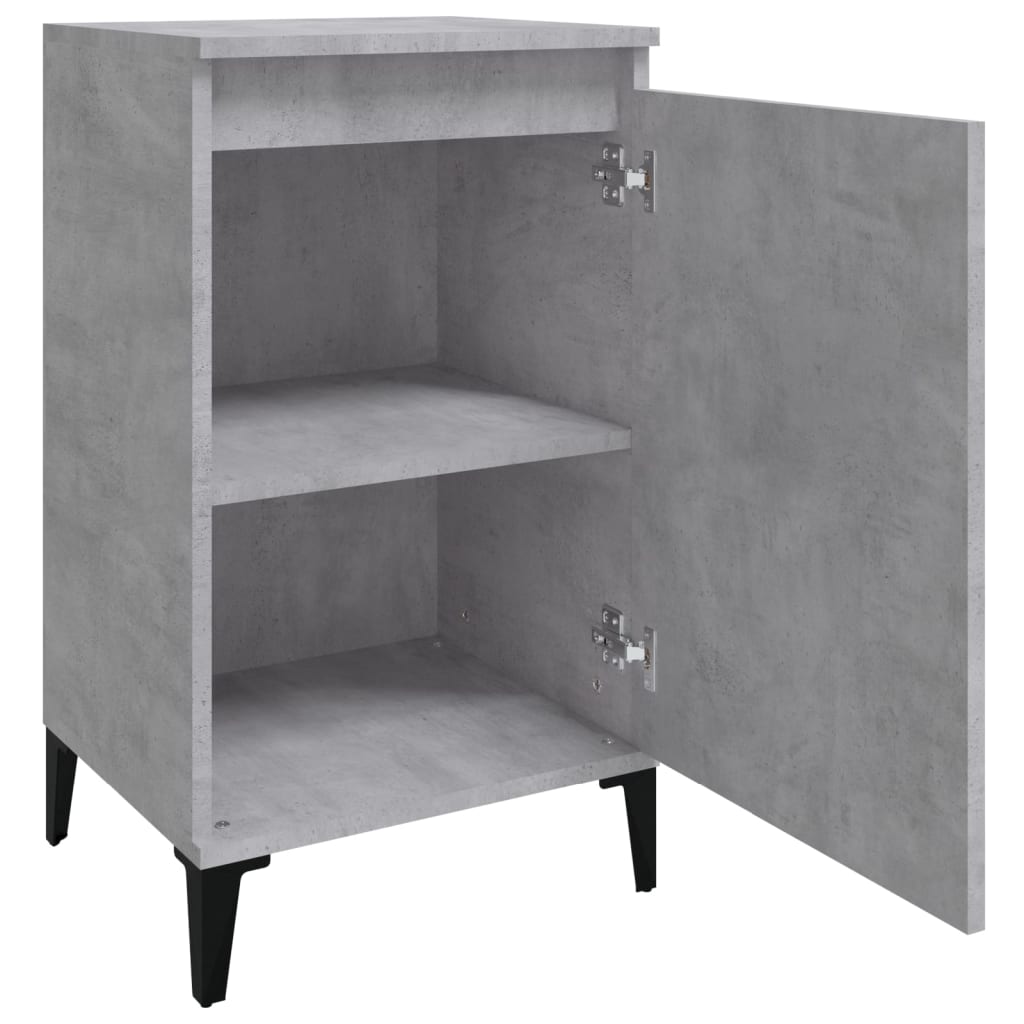 Pair of Tranquil Nights: White Engineered Wood Bedside Cabinets (Set of 2)