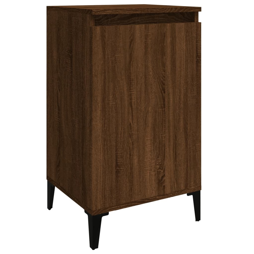 Pair of Tranquil Nights: White Engineered Wood Bedside Cabinets (Set of 2)