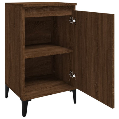 Pair of Tranquil Nights: White Engineered Wood Bedside Cabinets (Set of 2)