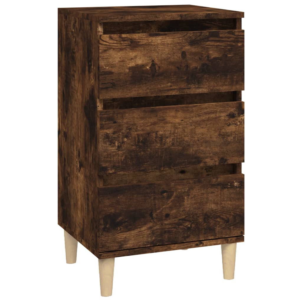 Luminous Dreams: White Engineered Wood Bedside Cabinet