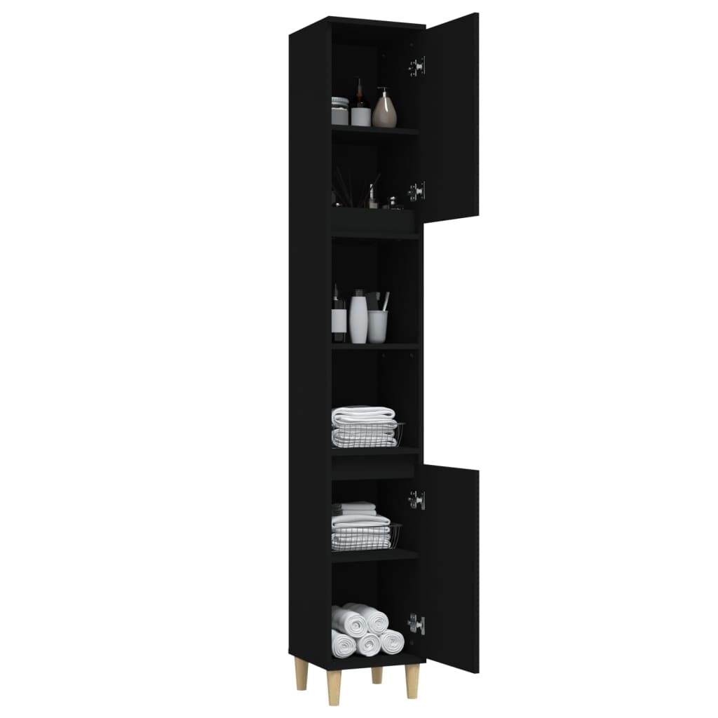 Pure White Engineered Wood Vanity Organizer for Bathrooms