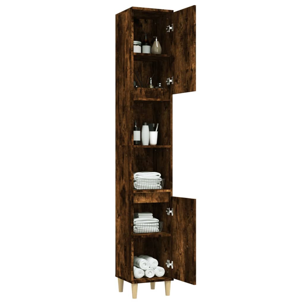 Pure White Engineered Wood Vanity Organizer for Bathrooms