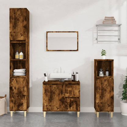 Pure White Engineered Wood Vanity Organizer for Bathrooms