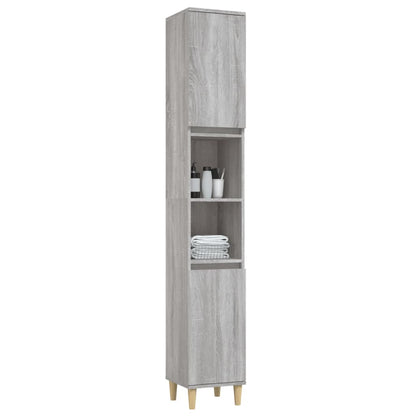 Pure White Engineered Wood Vanity Organizer for Bathrooms
