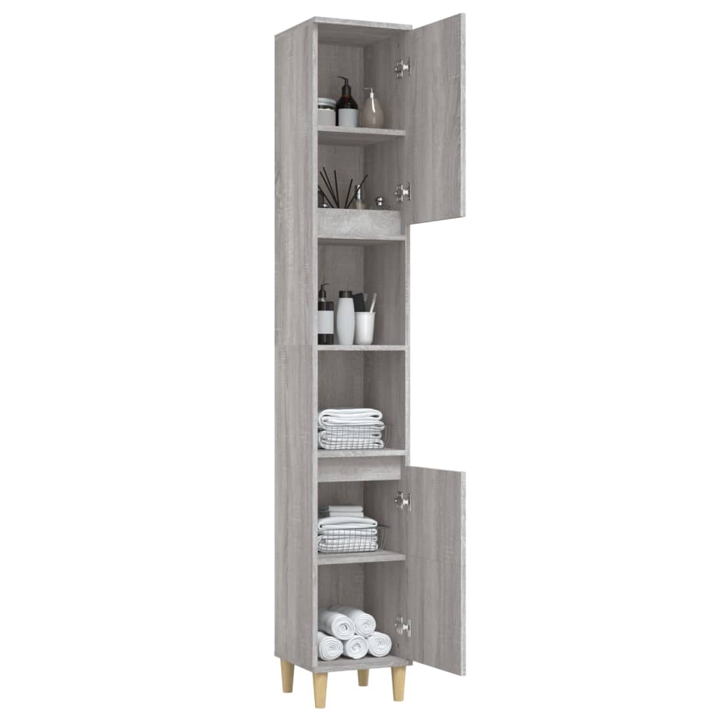 Pure White Engineered Wood Vanity Organizer for Bathrooms