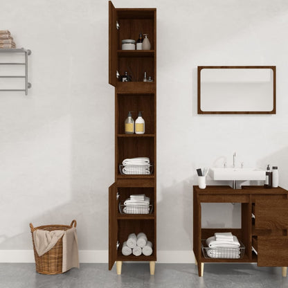 Pure White Engineered Wood Vanity Organizer for Bathrooms