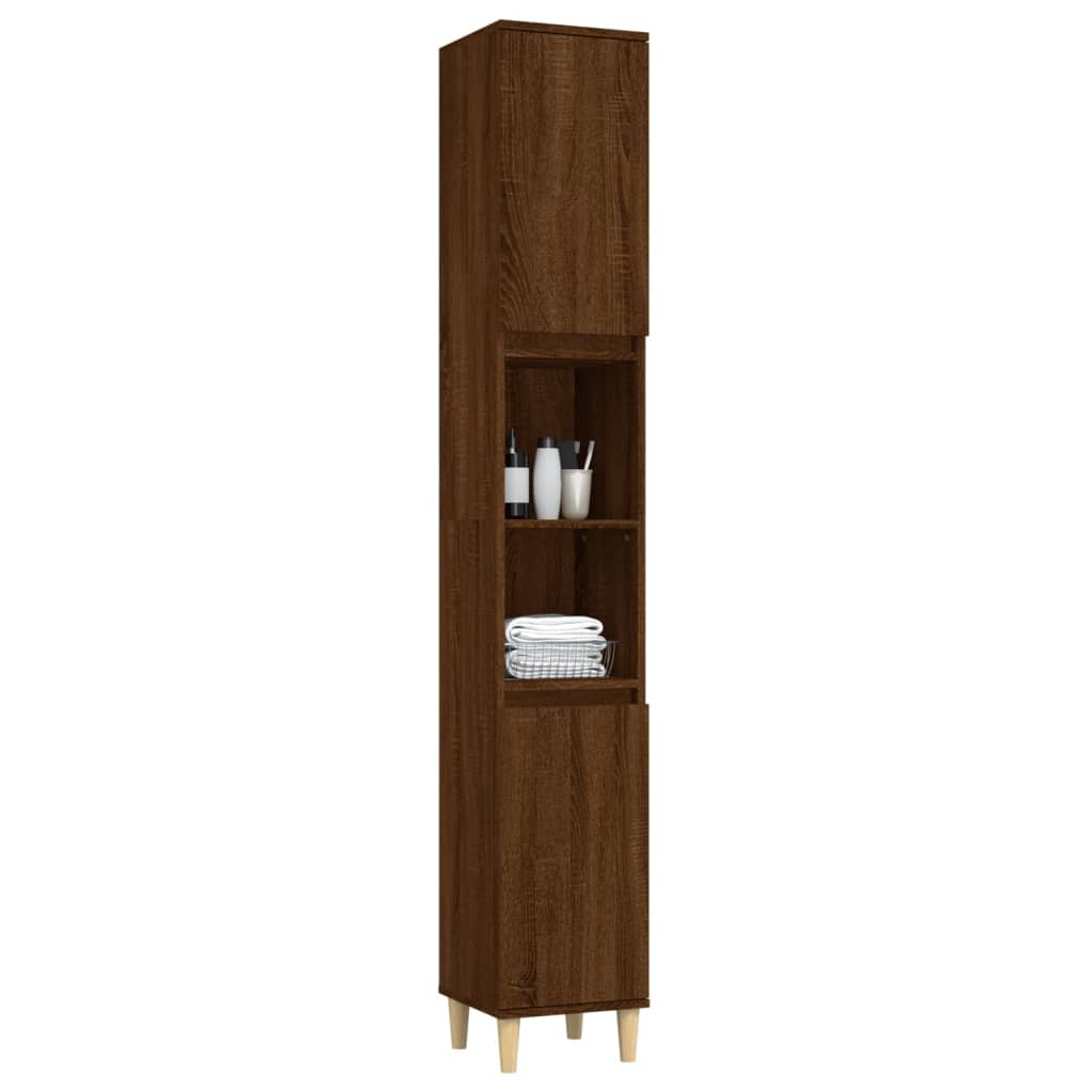 Pure White Engineered Wood Vanity Organizer for Bathrooms