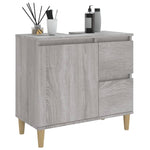 Bathroom Storage Sleek Grey Sonoma Engineered Wood Cabinet