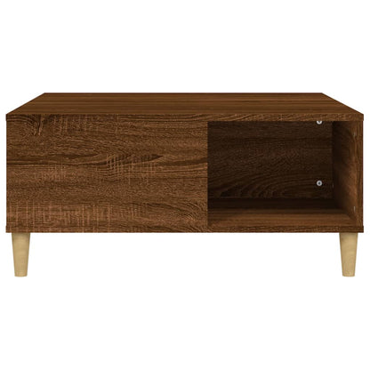Ethereal Elegance: White Engineered Wood Coffee Table