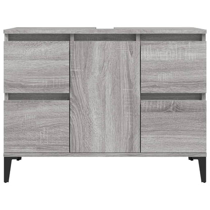 Crafted Vanity Storage Engineered Wood Cabinet Black