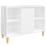 Crafted Vanity Storage Engineered Wood Cabinet White