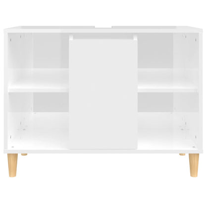 Crafted Vanity Storage Engineered Wood Cabinet White