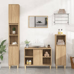 Crafted Vanity Storage Engineered Wood Cabinet White