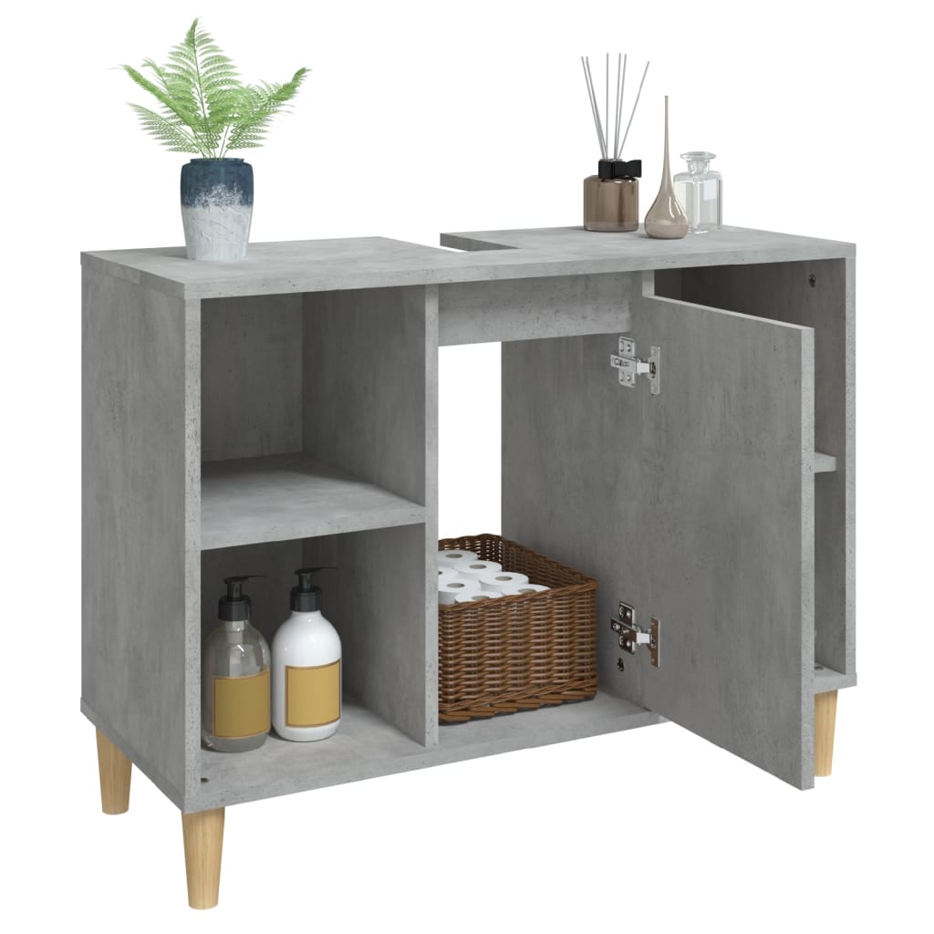 Crafted Vanity Storage Engineered Wood Cabinet White