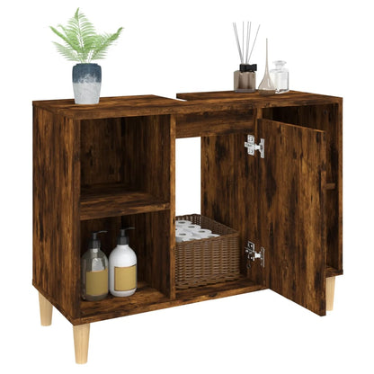 Crafted Vanity Storage Engineered Wood Cabinet White