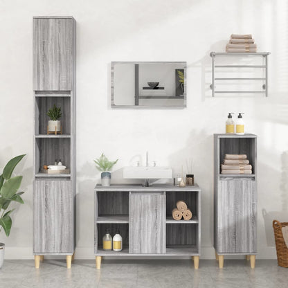 Crafted Vanity Storage Engineered Wood Cabinet White