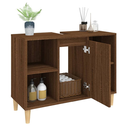 Crafted Vanity Storage Engineered Wood Cabinet White