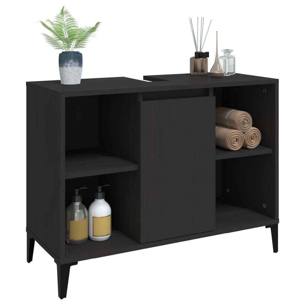 White Tinted Engineered Wooden Basin Organizer