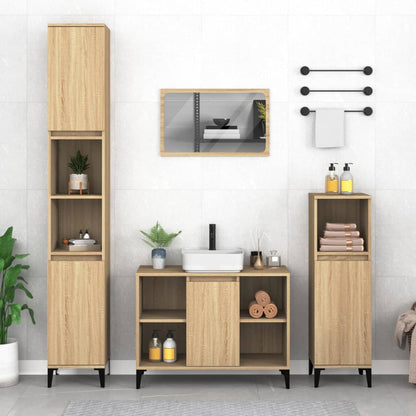 White Tinted Engineered Wooden Basin Organizer