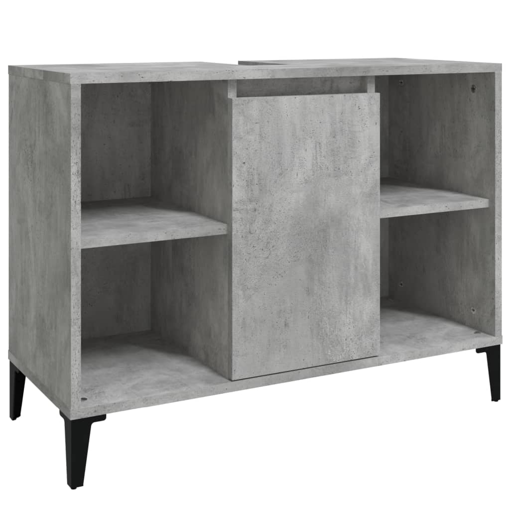 White Tinted Engineered Wooden Basin Organizer