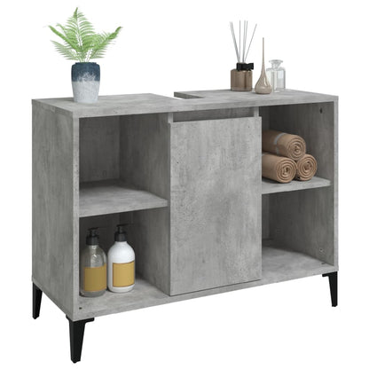 White Tinted Engineered Wooden Basin Organizer