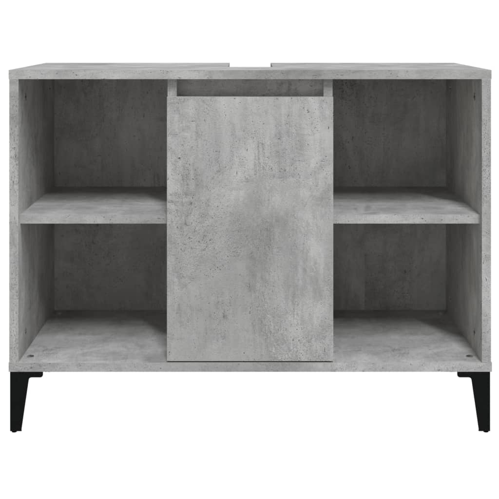 White Tinted Engineered Wooden Basin Organizer