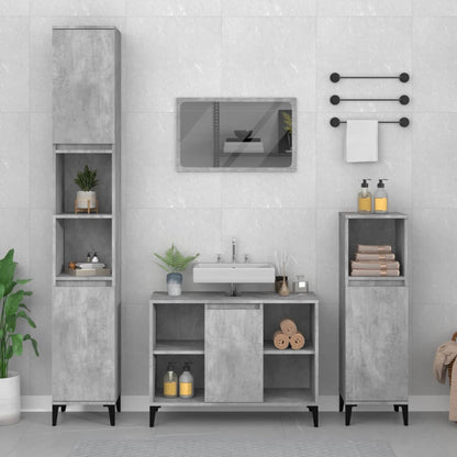White Tinted Engineered Wooden Basin Organizer