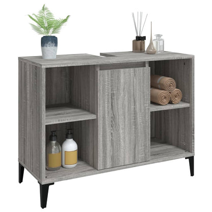 White Tinted Engineered Wooden Basin Organizer