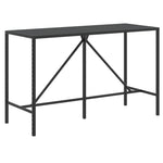 Comfortable Bar Table with Glass Top Relaxing Seating Urban Style