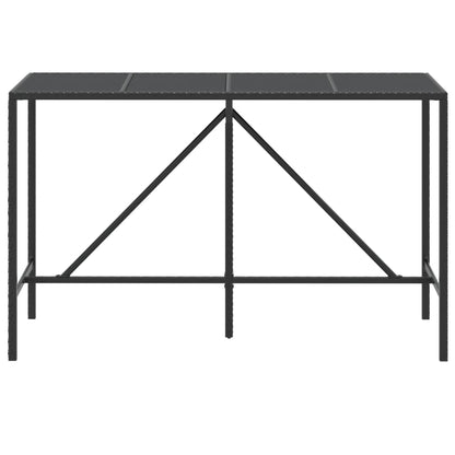 Comfortable Bar Table with Glass Top Relaxing Seating Urban Style 