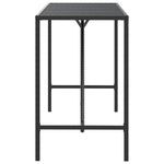 Comfortable Bar Table with Glass Top Relaxing Seating Urban Style