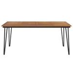 Acacia Wood Garden Table with Hairpin Legs