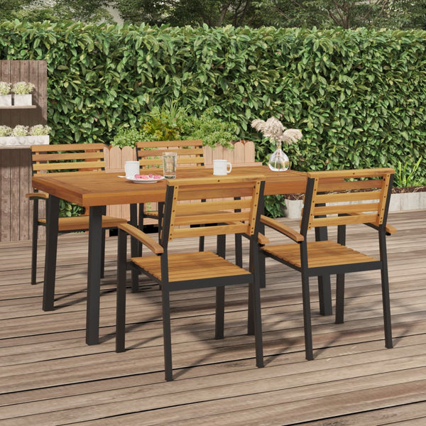  Elevate Your Outdoors: Solid Wood Acacia Garden Table
