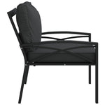 Elegant Steel Garden Chair with Grey Cushions: A Stylish Seating Solution