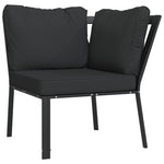Elegant Steel Garden Chair with Grey Cushions: A Stylish Seating Solution